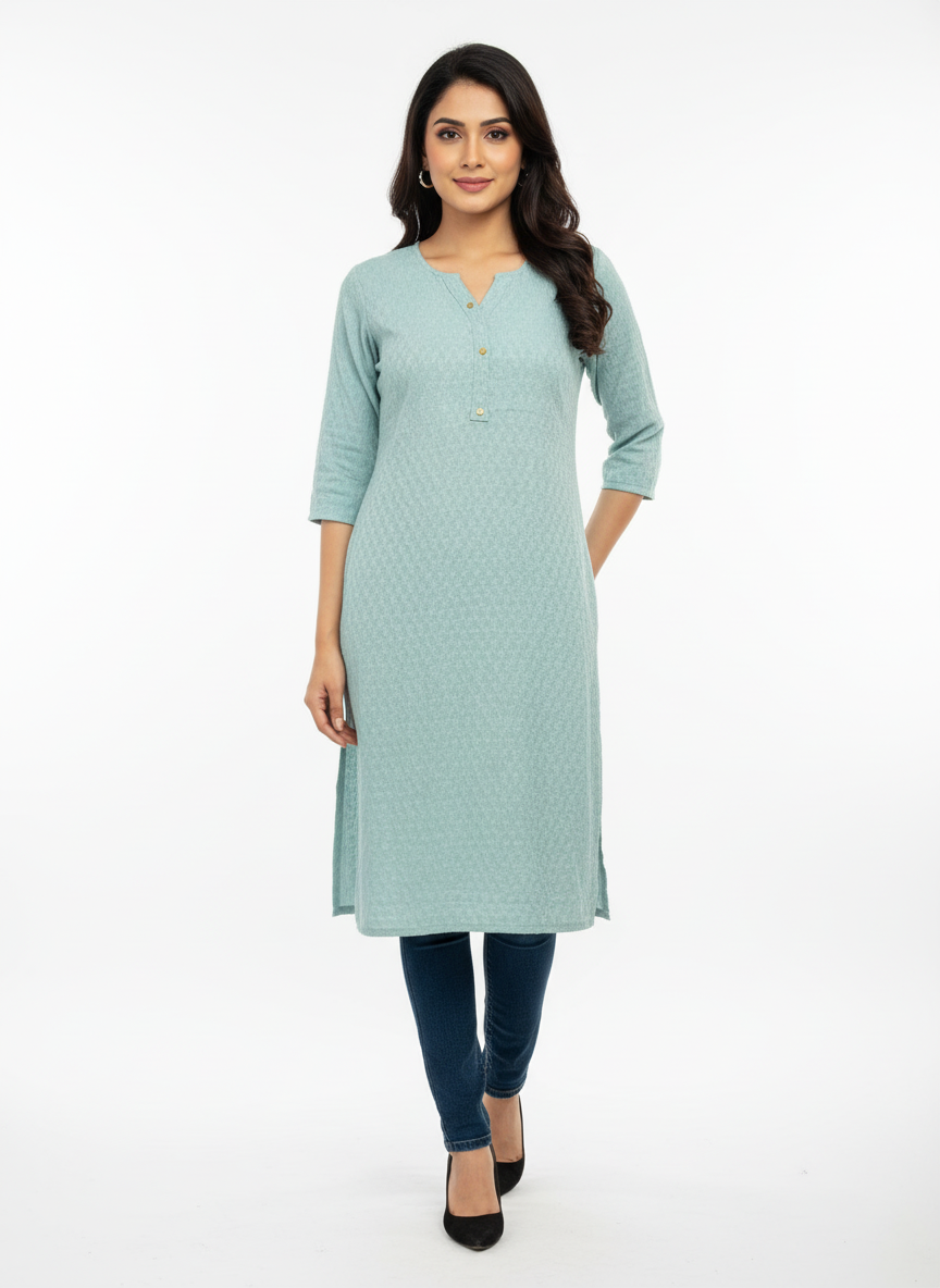 Crepe kurthi