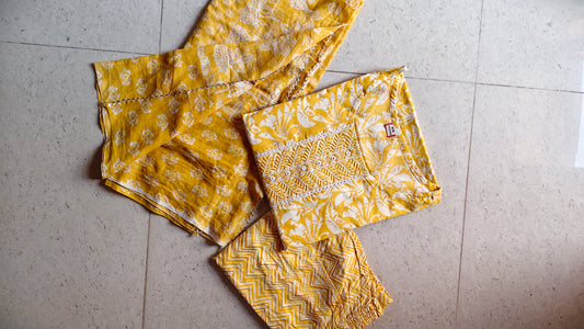 3 Piece Jaipur cotton Suit