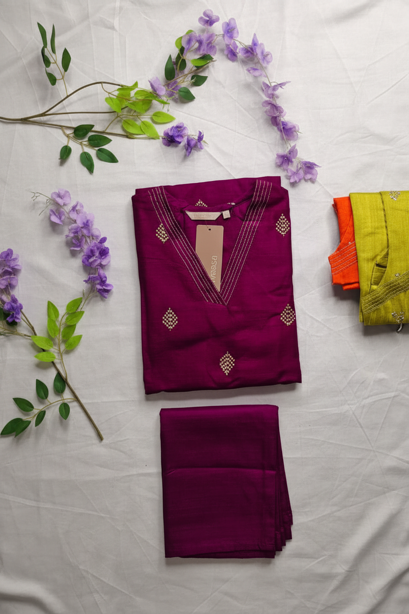 Avaasa- Slub Cotton Co ord set