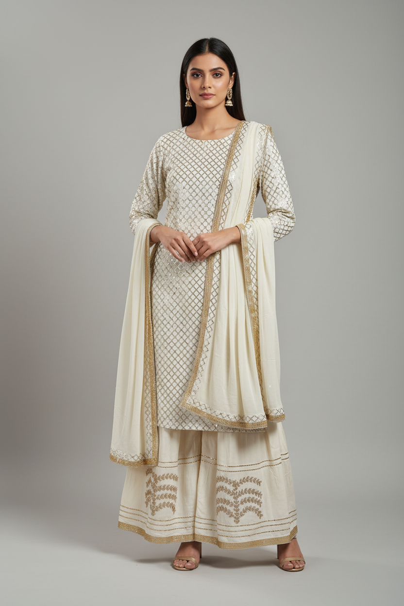 Sharara 3 Piece Suit