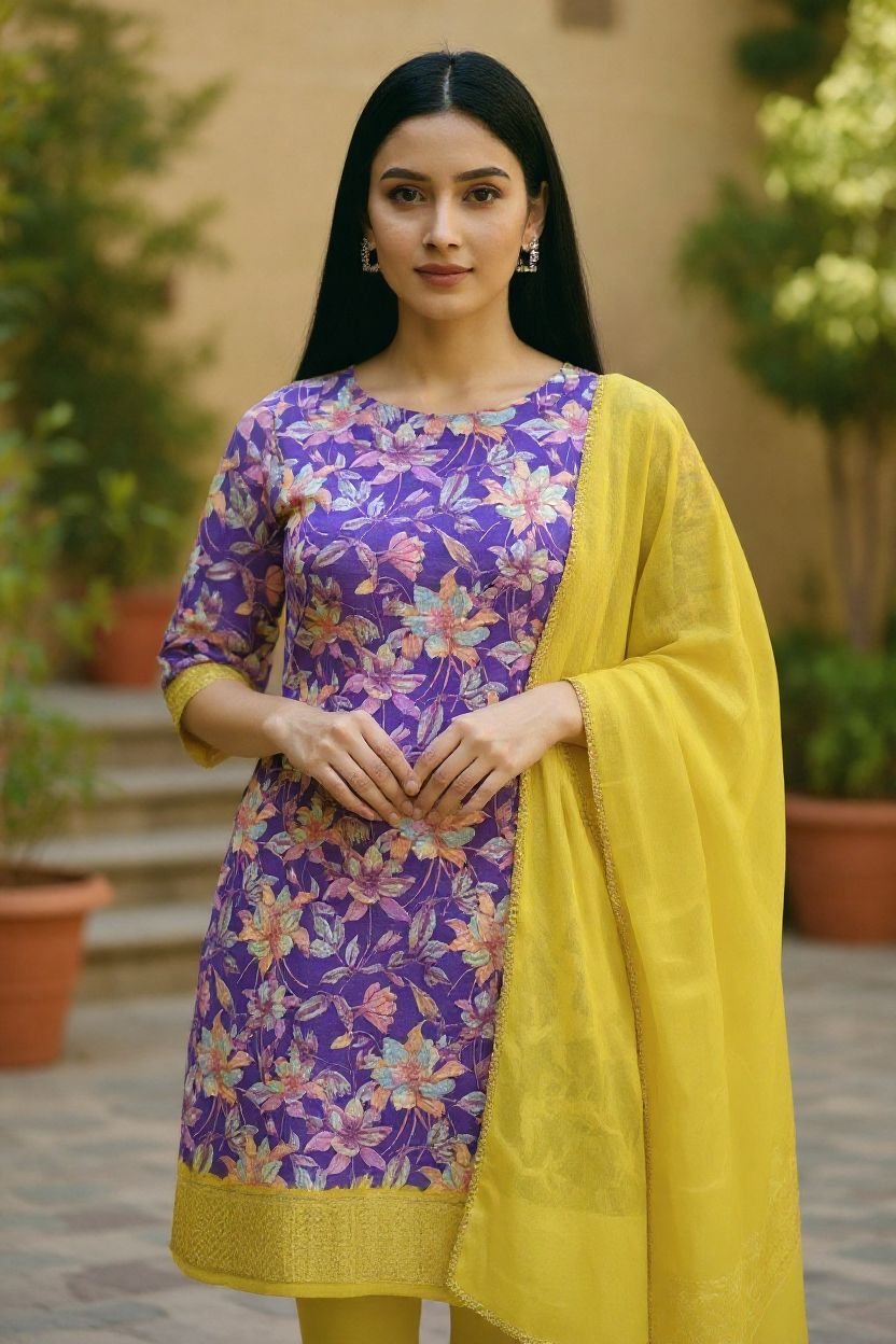 Kalakarini Kurthi with Duppatta set