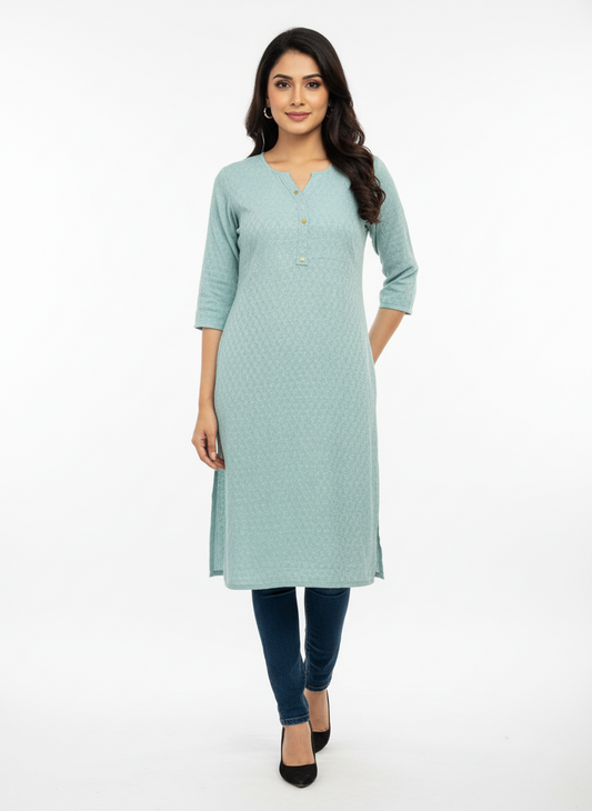 Crepe kurthi