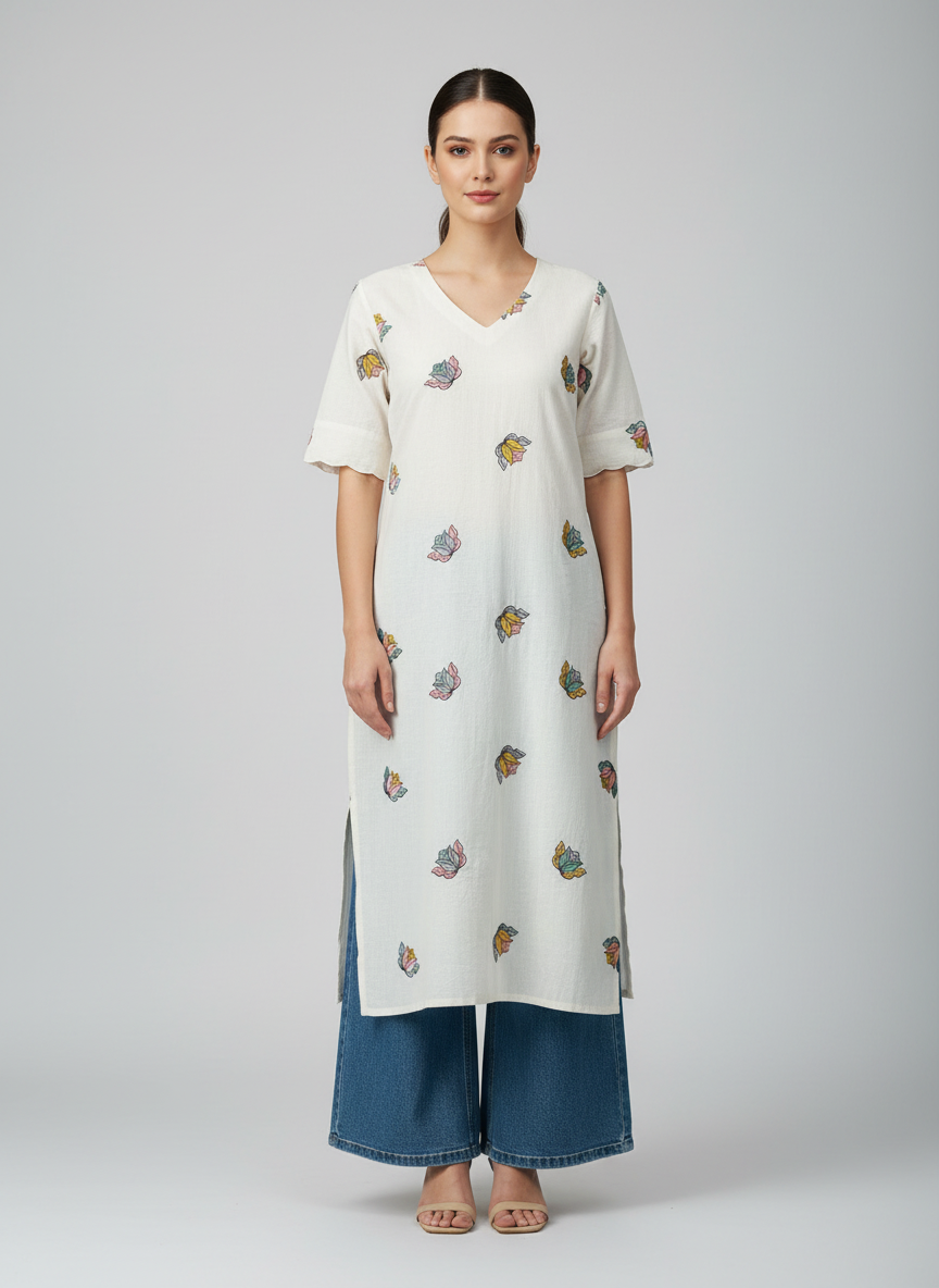 Kora Cotton customized Kurthi