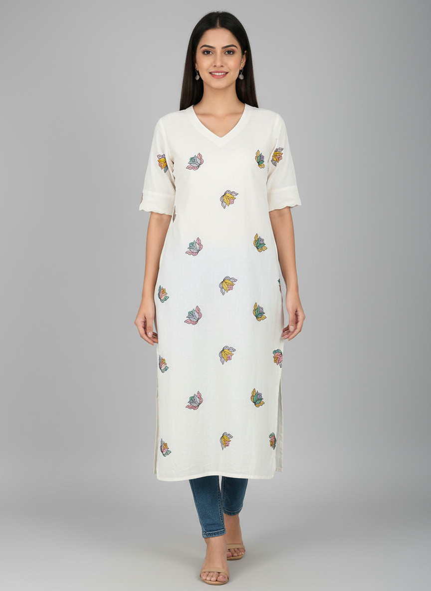 Kora Cotton customized Kurthi