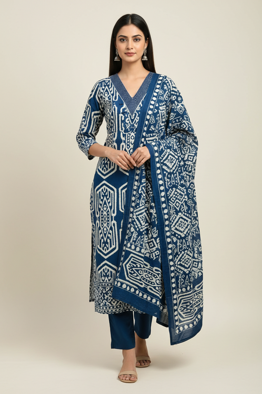 3 Piece Suit jaipur cotton Suit