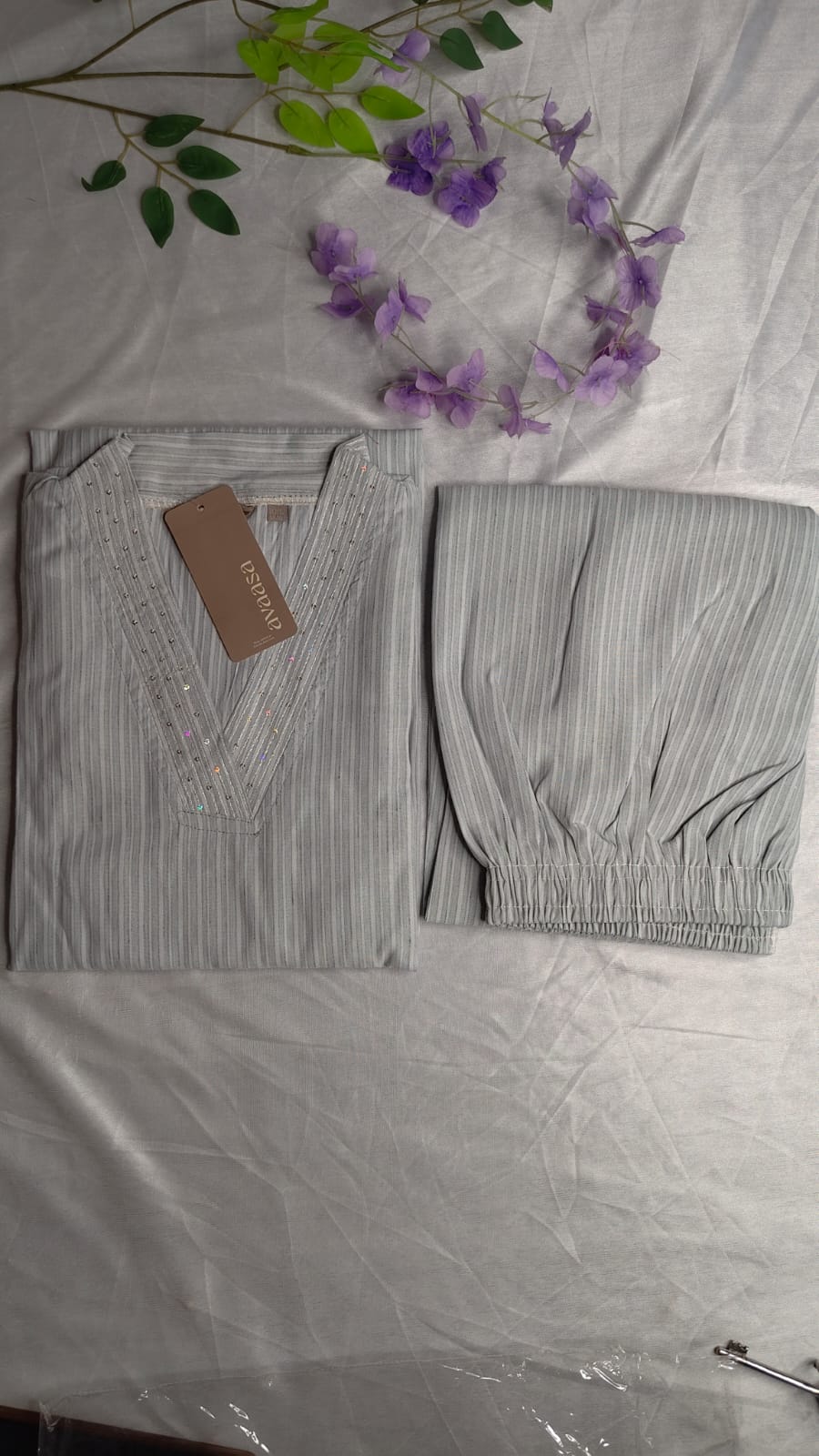 Avaasa - Rayon Office Wear -Ivary