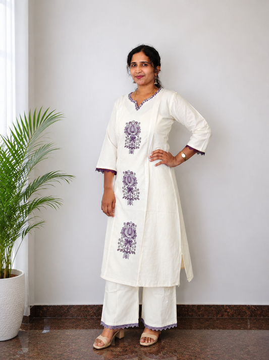 Siya- khadi Co Ord Set