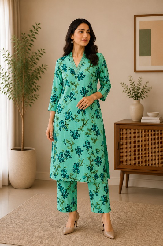 Avaasa - Rayon Office Wear -Floral
