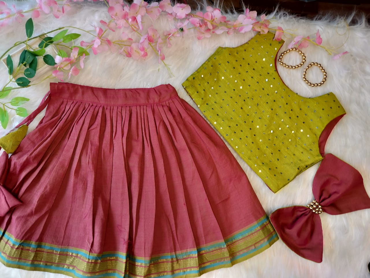 Customized two in one ethnic set