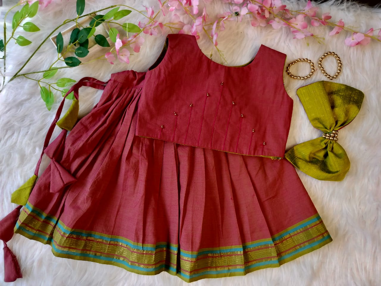 Customized two in one ethnic set