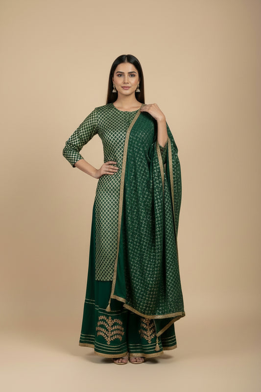 3 piece Sharara Suit