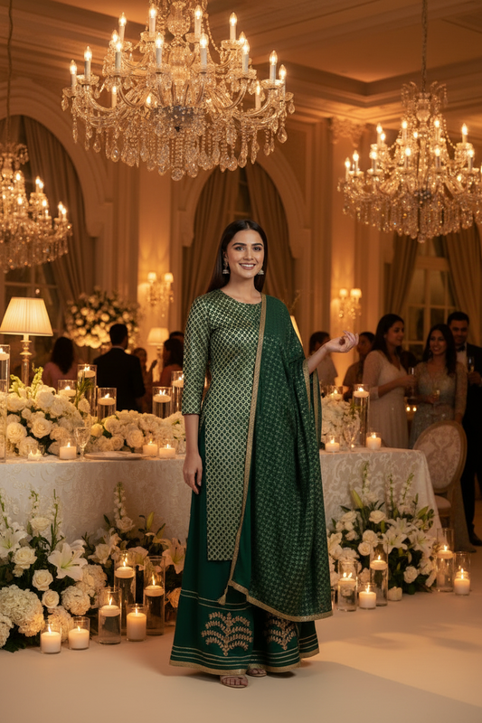 3 piece Sharara Suit