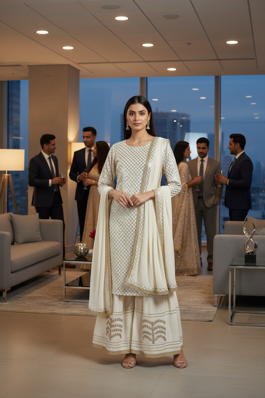 Sharara 3 Piece Suit