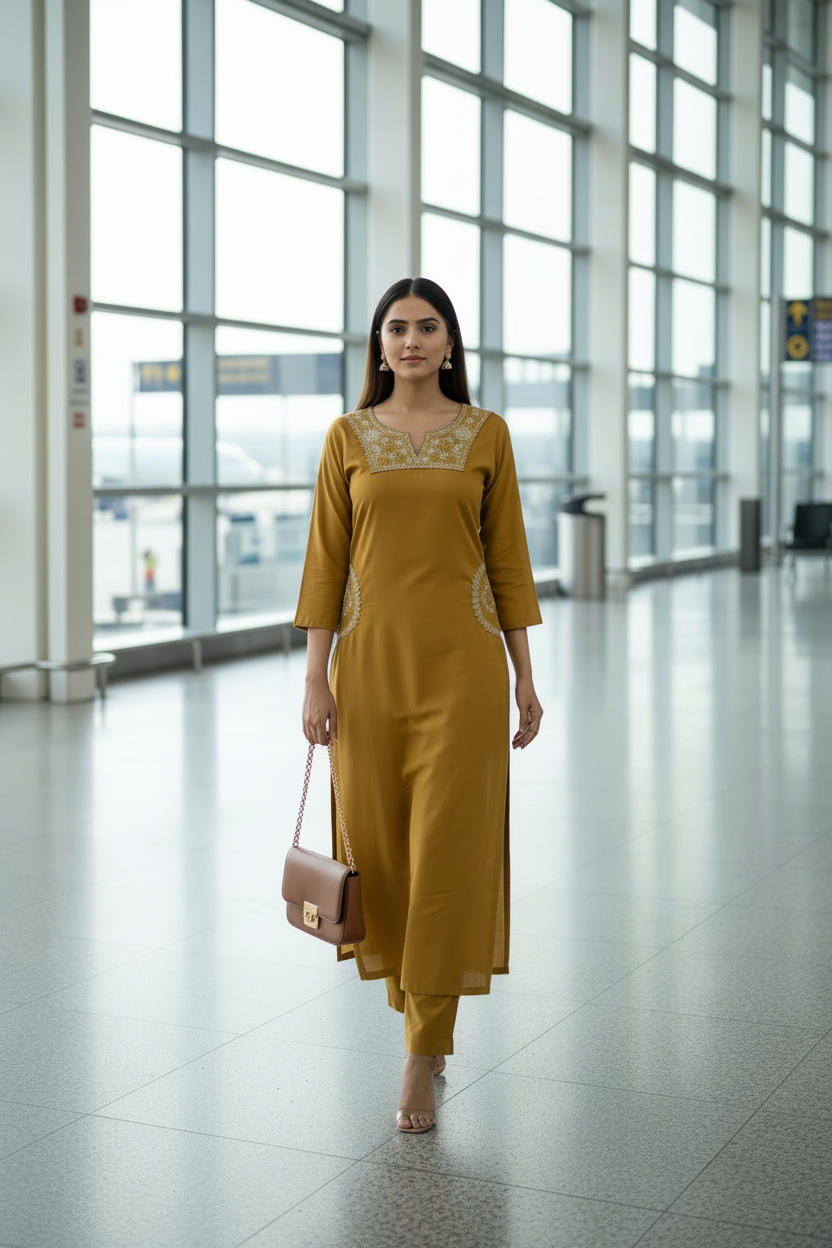 Shanaya- Premium Dabu Cotton Co ord Set