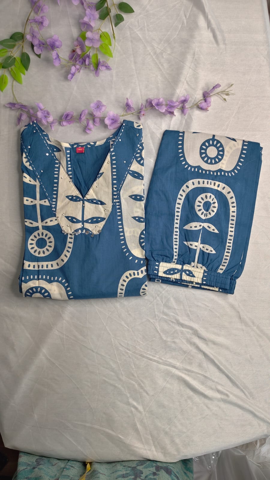 Ruhani-  Premium Dabu Cotton Co Ord Set